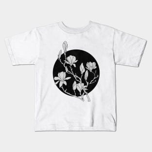 Magnolia b&w Kids T-Shirt